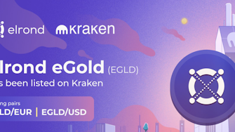 Elrond gets listed on Kraken on June 16, trading pairs EGLD/EURO and ELGD/USD.
